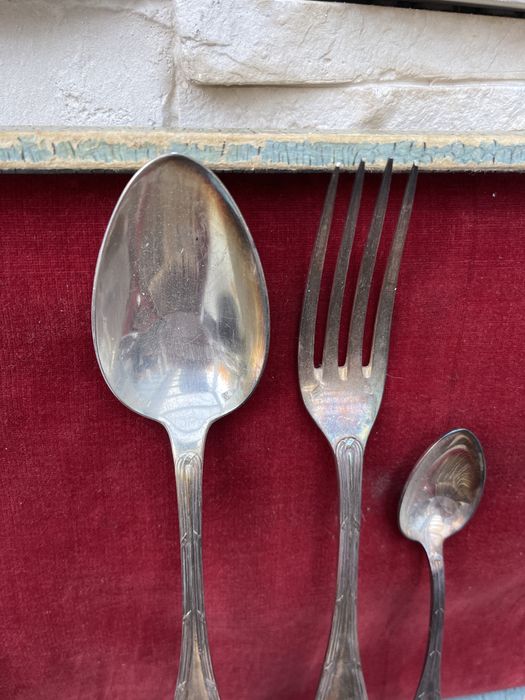 cailar bayard 90 stare francuskie postebrzane sztućce 36szt