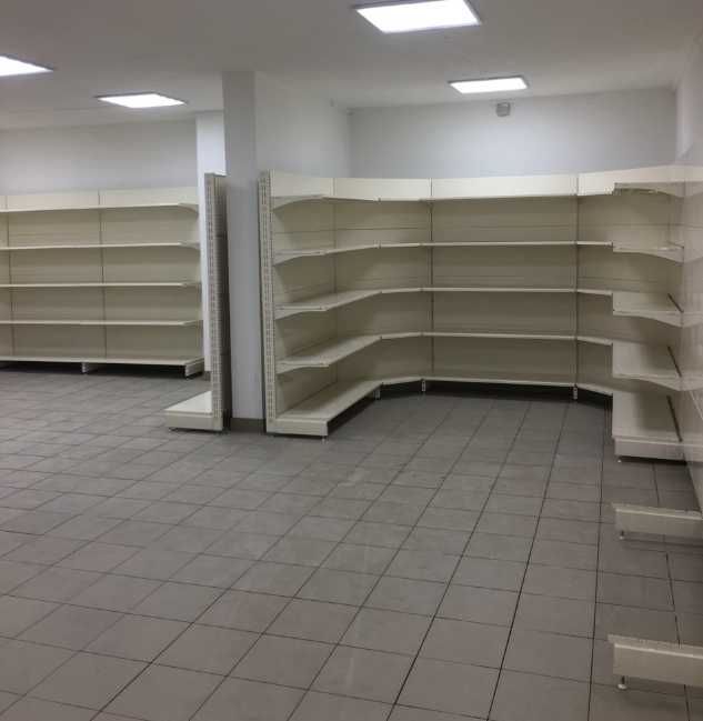 Стелаж пристінний торговий для магазину