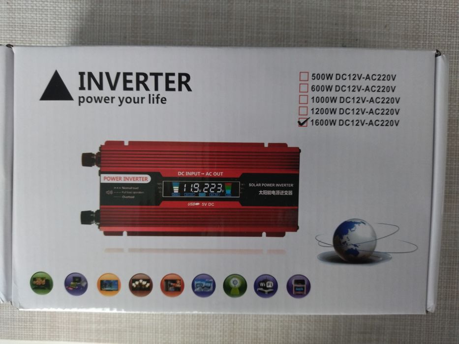 Инвертор 1600 12/220 В наличии