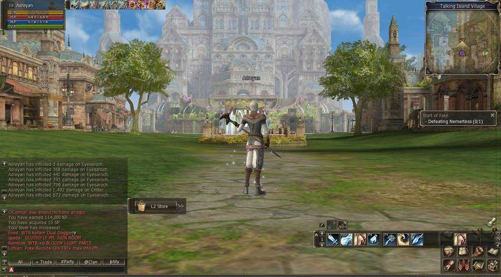 Адена Lineage 2 на разных серверах