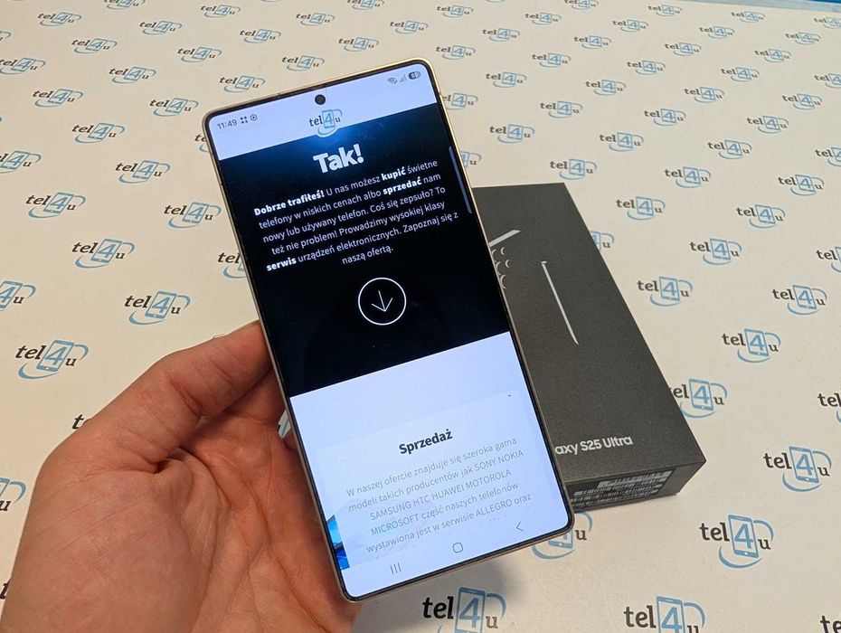 Tel4u Samsung S25 Ultra 256GB Tytanium Black Długa35