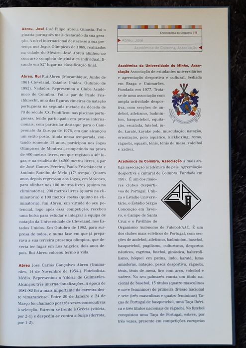 Livro sobre Desporto Enciclopédia