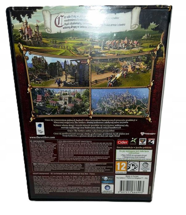 The Settlers 7 Droga Do Królestwa BOX PL - pudełko po grze