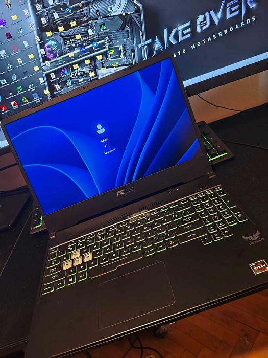 Laptop gamingowy ASUS TUF Gaming z procesorem Ryzen 7 i kartą graficzną GTX 1650