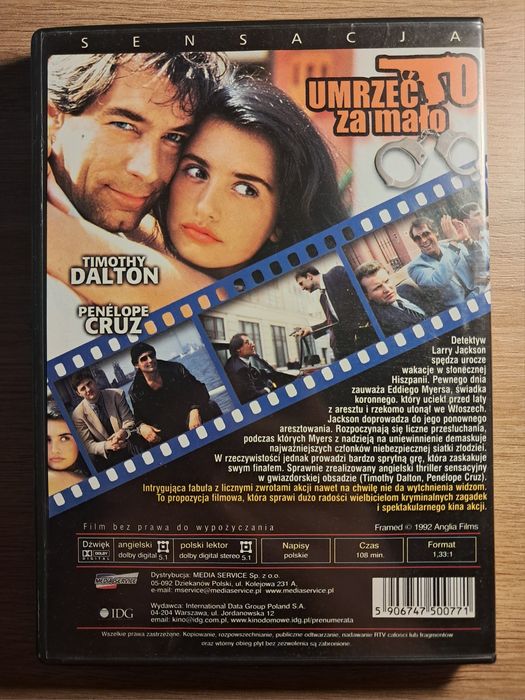 Umrzeć to za mało | Dalton | Cruz | DVD