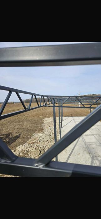 Garaż 6m na 24m wiata konstrukcja