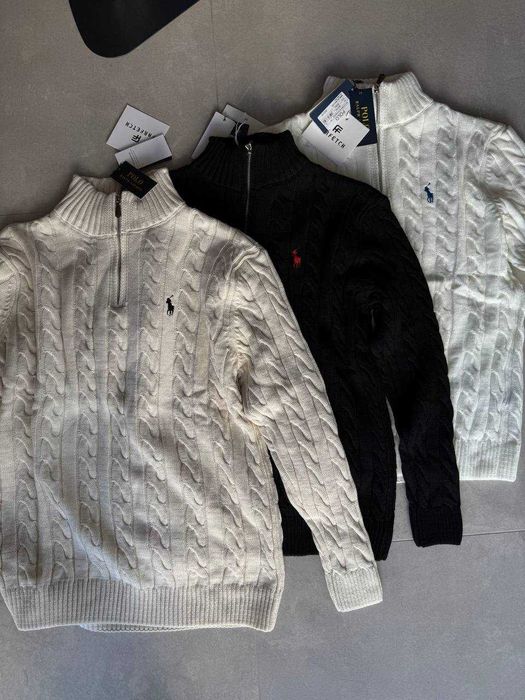 Вʼязана кофта Zip 1/3 Polo Ralph Lauren зіпка поло ральф 1/3 полузамок