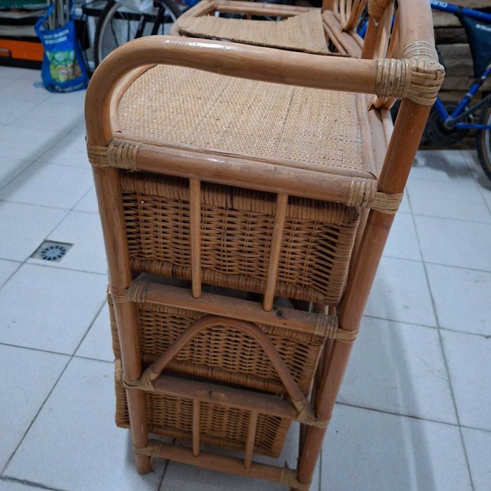 Móvel Arrumação Aparador Cómoda de Verga Palhinha Artesanato