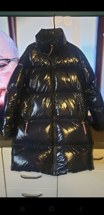 Tommy hilfiger dluga kurtka z pierza  xs/s