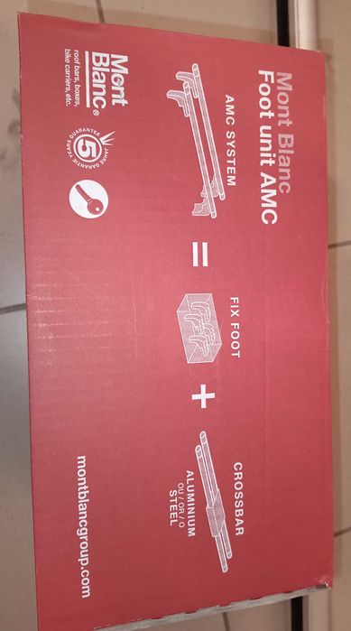 Bagażnik dachowy aluminiowy Mont Blanc AMC 5122 AERO +stopy +zamki