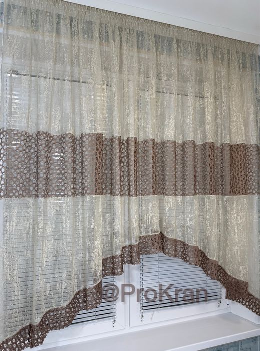 Тюль на кухню, арка, готовий тюль, занавіска