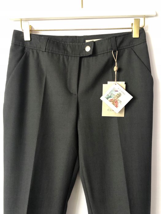 CLAIRE Spodnie garniturowe eleganckie w kant PREMIUM