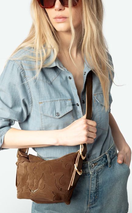 Сумка замшевая Zadig & Voltaire