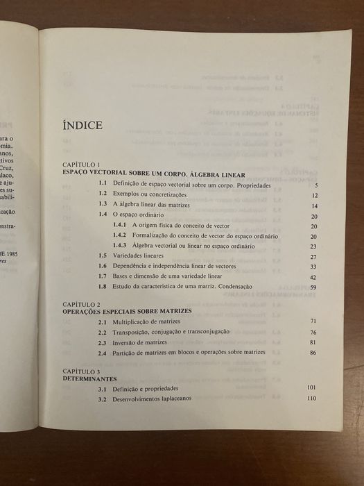 Livro Algebra Linear de Gregório Luis e C. Silva Ribeiro