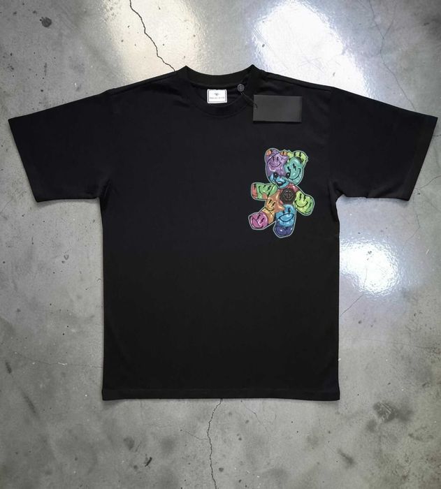 Philipp Plein Czarna Bawełna 100% Tshirt Koszulka XXL Męska