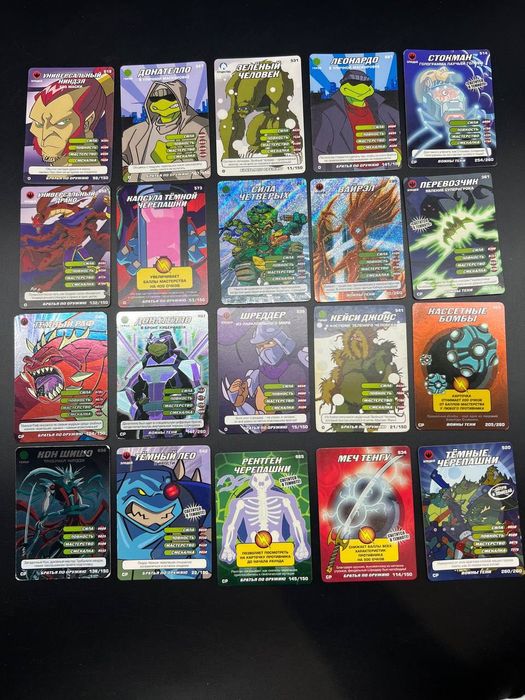 СР УР Идеал Карточки Черепашки ниндзя братья по оружию