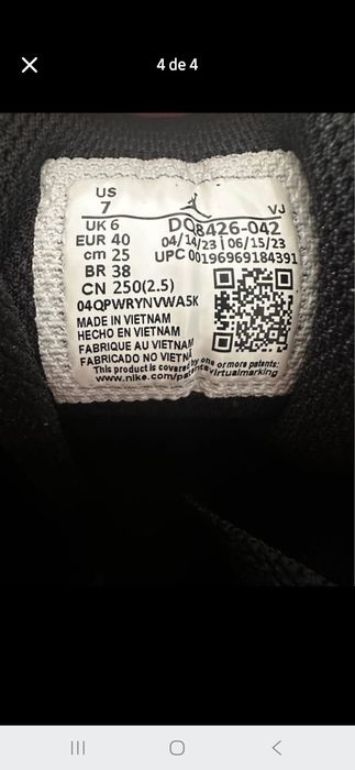 Sapatinhas da Nike Jordan