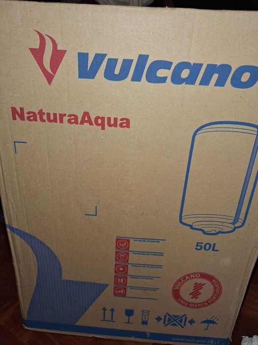Termoacumulador 50L 1,5kW NATURAAQUA50 - VULCANO Novo na caixa, factura para garantia.