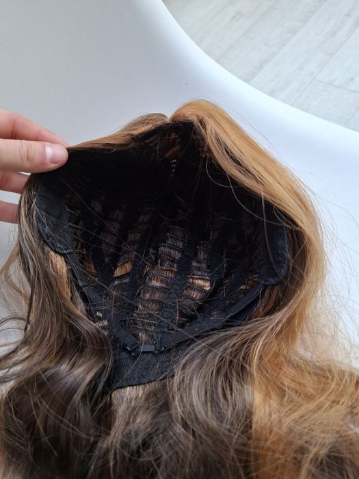 Peruka brąz gęsta długa jakość wig cosplay