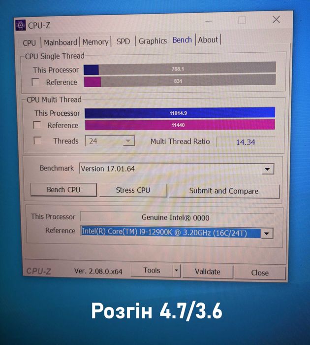 Процесор Intel Core i9-12900hx (QYQZ)