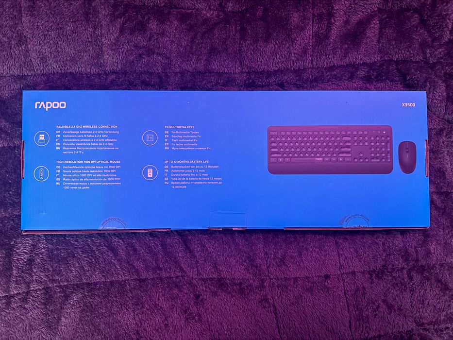 Zestaw myszka + klawiatura - RAPOO X3500 - rozpakowany