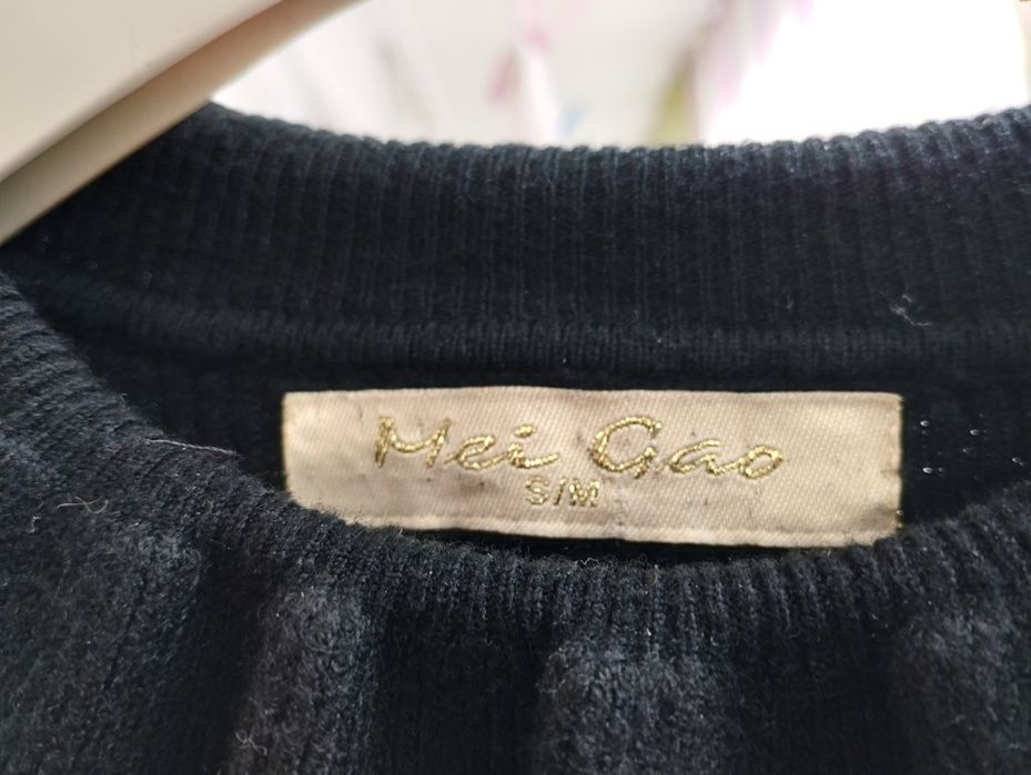 Blusa preta de malha