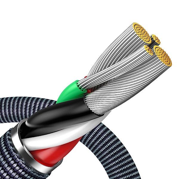 Baseus Crystal Shine Series kabel przewód USB do szybkiego ładowania i