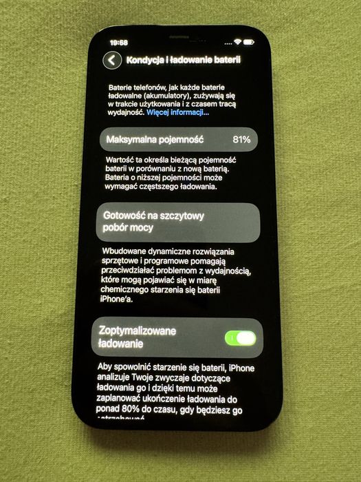 iPhone 12 Pro 256GB Pacific Blue - IDEALNY stan, zero rys, bateria 81%