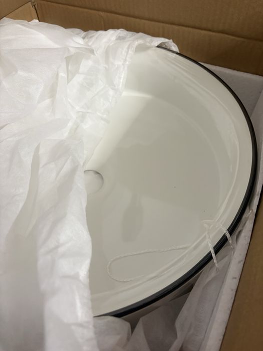 Umywalka nablatowa okrągła NOWA