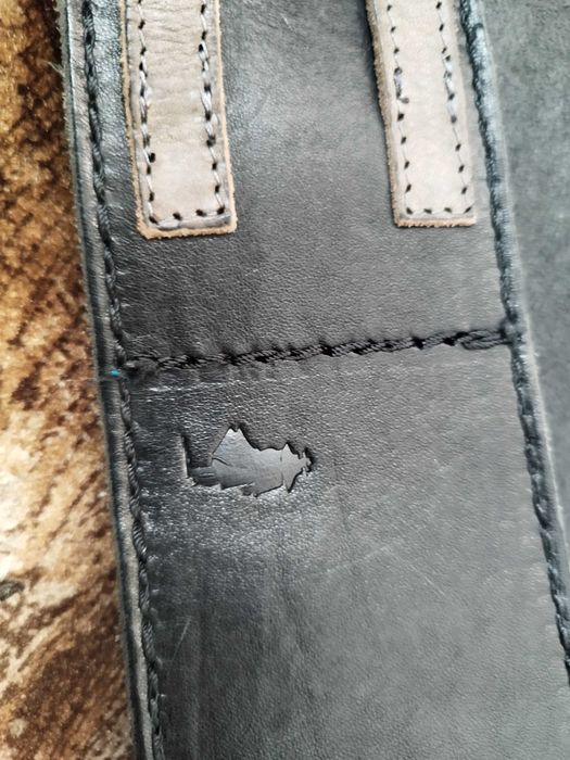 Gruby pas skórzany wysoki stan do taliowania Marlboro Valentino group