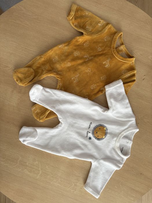 Pack 4 babygrows 0-1 mes da Vertbaudet