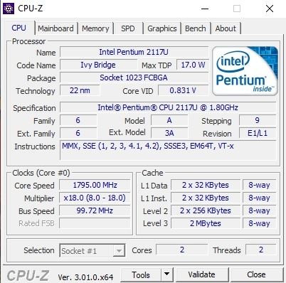 Laptop Asus X552C X550CL 8GB ramu