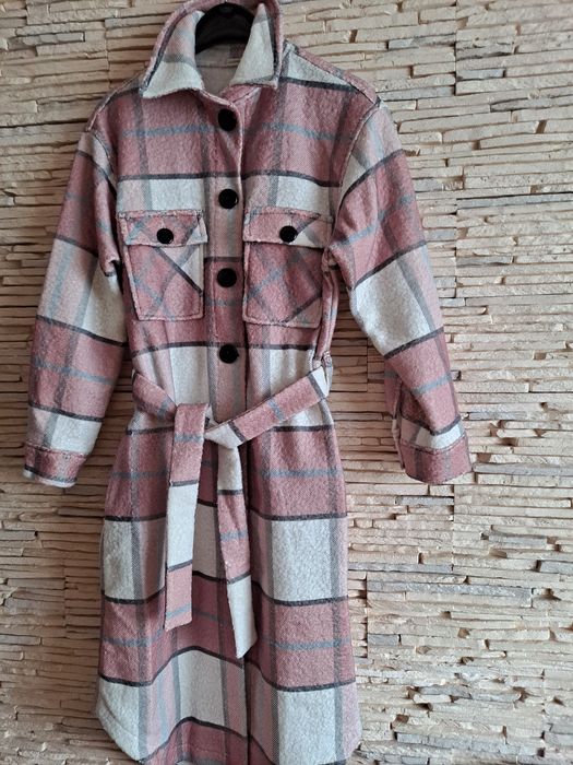 Płaszcz koszulowy długi