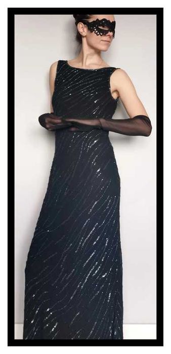 Sukienka glamour Pisarro Nights (M/L) #maxi #cekiny #wieczorowa #bal