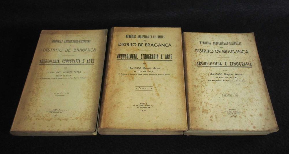 Livro Memórias Históricas do Distrito de Bragança Arqueologia Enografia e Arte Francisco Manuel Alves Autografado