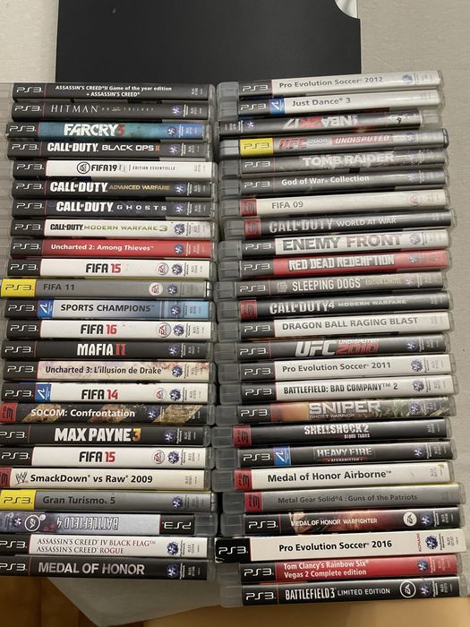 Ps3 slim + 49 jogos