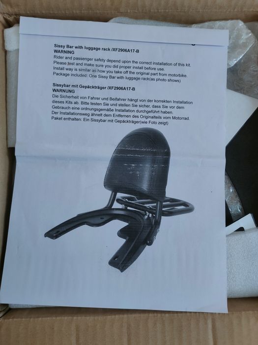 Спинка пасажира для мото, підходить для harley davidson v-rod