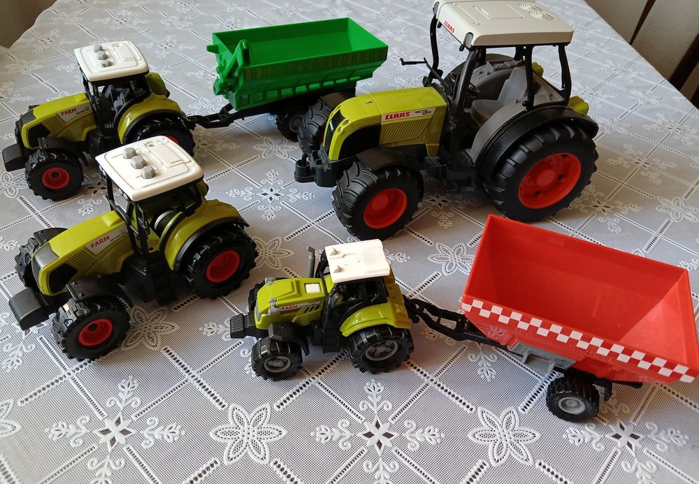 Traktory przyczepy pojazdy dla chlopca