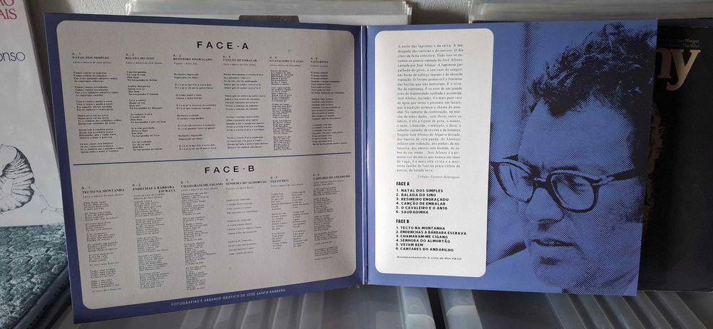 Cantares do Andarilho - (LP de José Afonso, como novo)