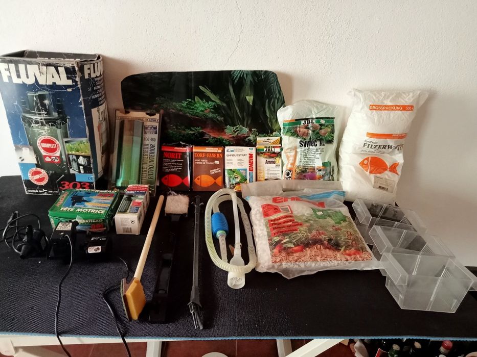 Material para aquários e decoração