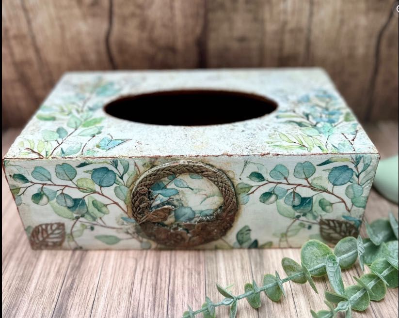 Wyjątkowe Rękodzieło Mojej Żony | Decoupage | Szkatułka, Dekoracja, Lampka , Chustecznik | Prezent Handmade