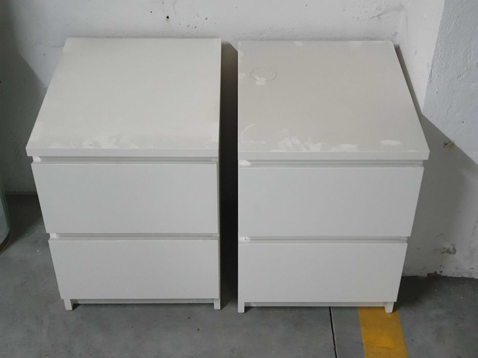 Colchão novo 120x200 + usado cama IKEA + 2 x mesa de cabeceira