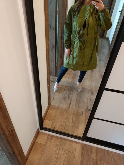 Kurtka wiatrówka ciążowa 34 XS khaki