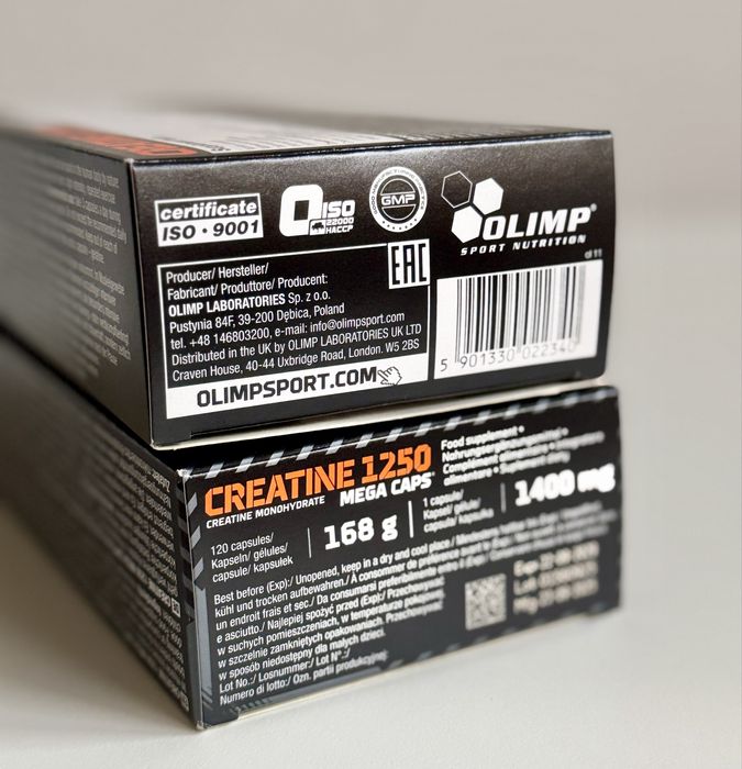 Kreatyna Monohydrat Olimp Creatine 1250 | Mega Caps | 210 kapsułek