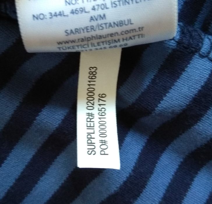 Ralph Lauren Polo поло футболка оригинал M синяя в полоску