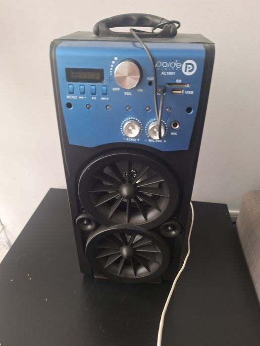 Coluna com leds e carregador