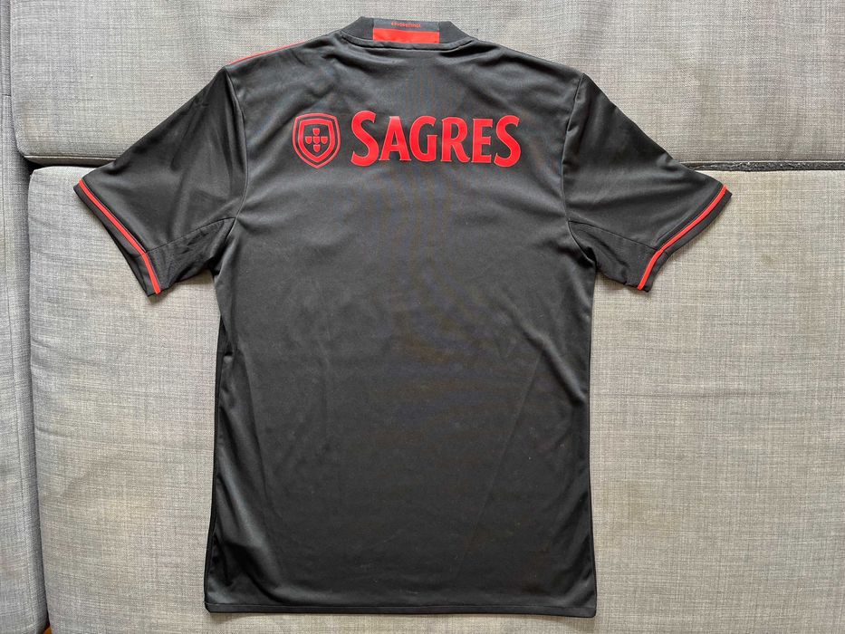 Camisola Oficial preta alternativa Benfica Adidas 2016, 2017