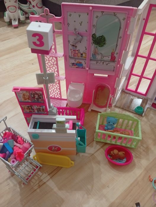 Składany domek barbie