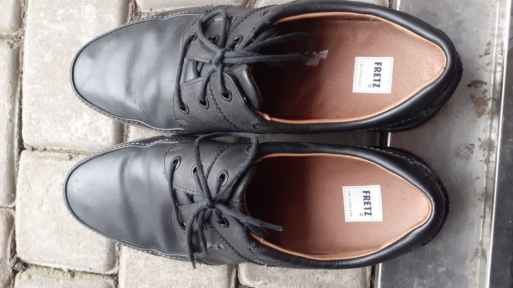 Новые мужские кожаные туфли Fretz(Швейцария)45р,Ст 30,5см.