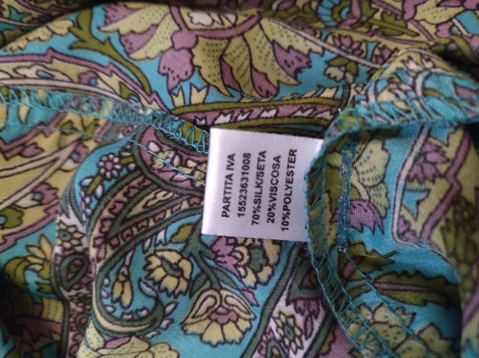 Długa sukienka maxi boho jedwab letnia plażowa One Size